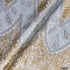 Dyeable Zari Sequins Embroidered Georgette Fabric- F4251